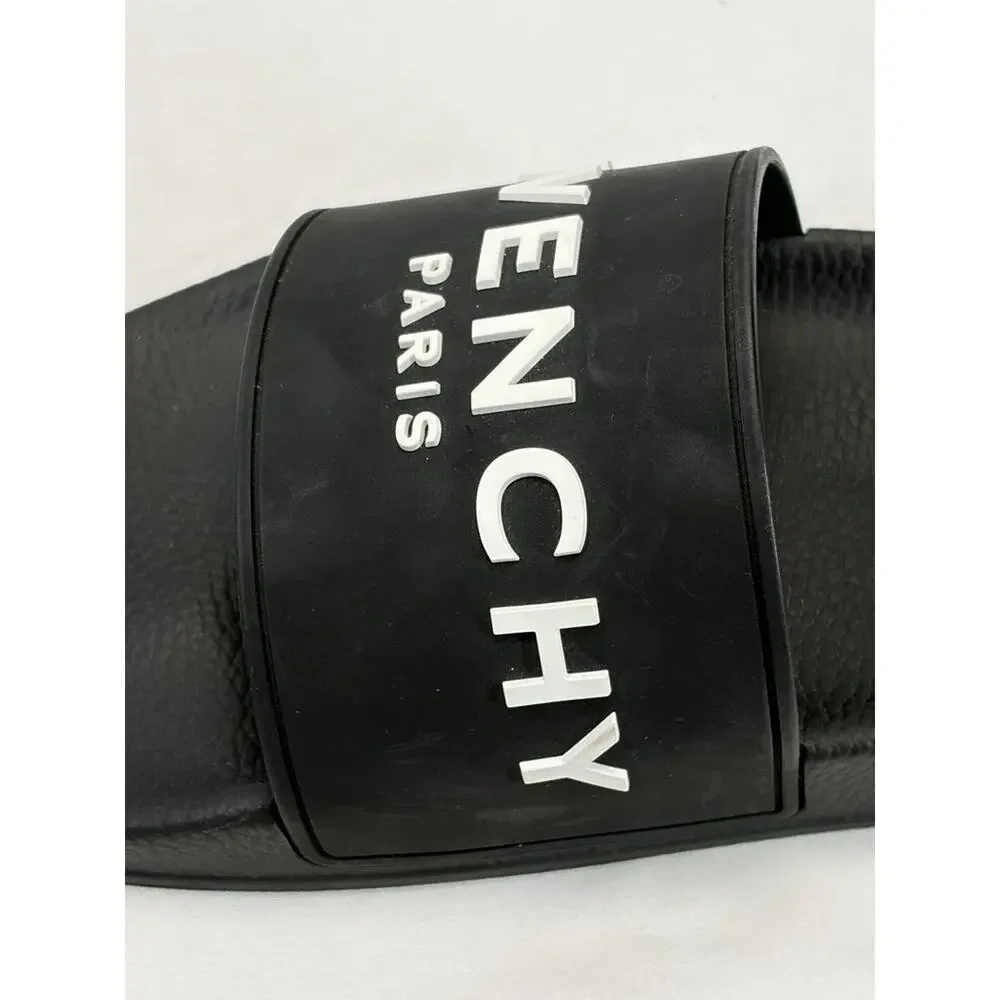 Givenchy Label Slide flat mules in rubber SZ 11 EU 44 SPB JA-362299